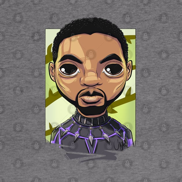 Pop Culture Caricature #5 - Black Panther by yazgar